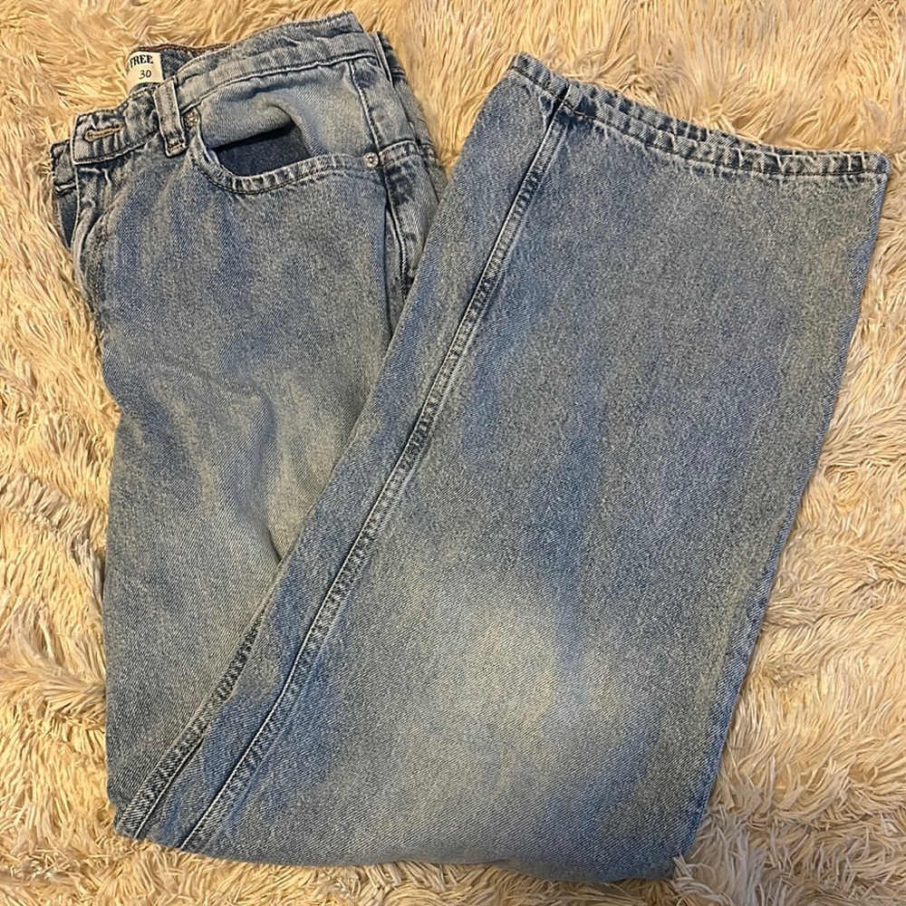 Free People Vintage Blue Flare Jeans